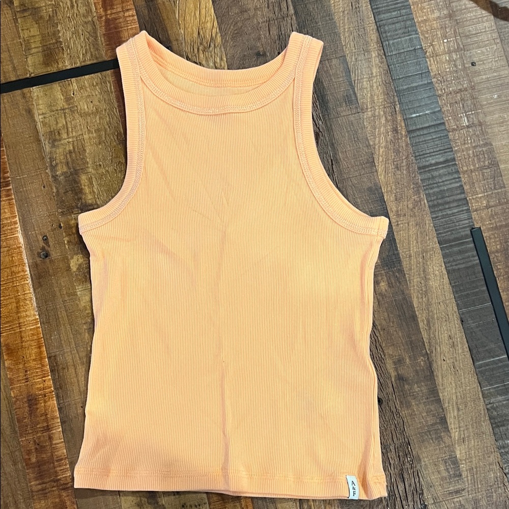 Abercrombie Kids Peach Ribbed Tank